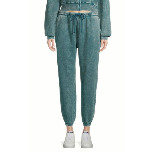 Flirtitude Boyfriend Fit Jogger Zenith Teal M Oversized NWT - Picture 1 of 12